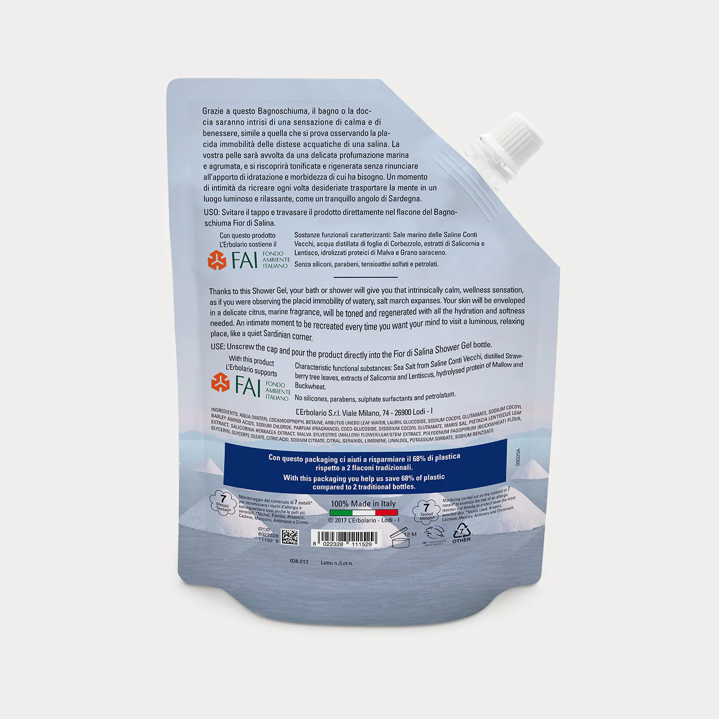 Ecoricarica Bagnoschiuma Fior di Salina - Image 2